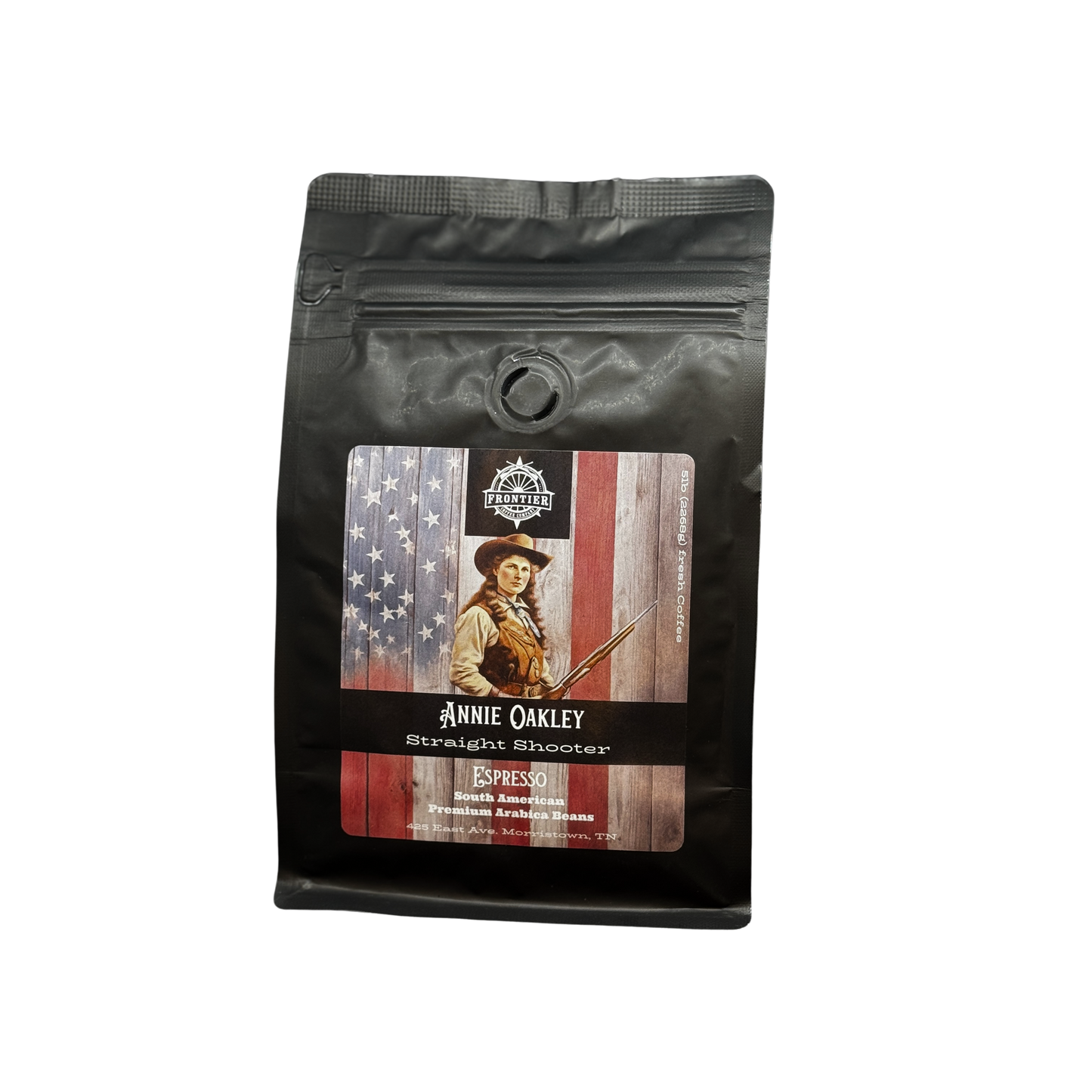 Annie Oakley Espresso bag of coffee