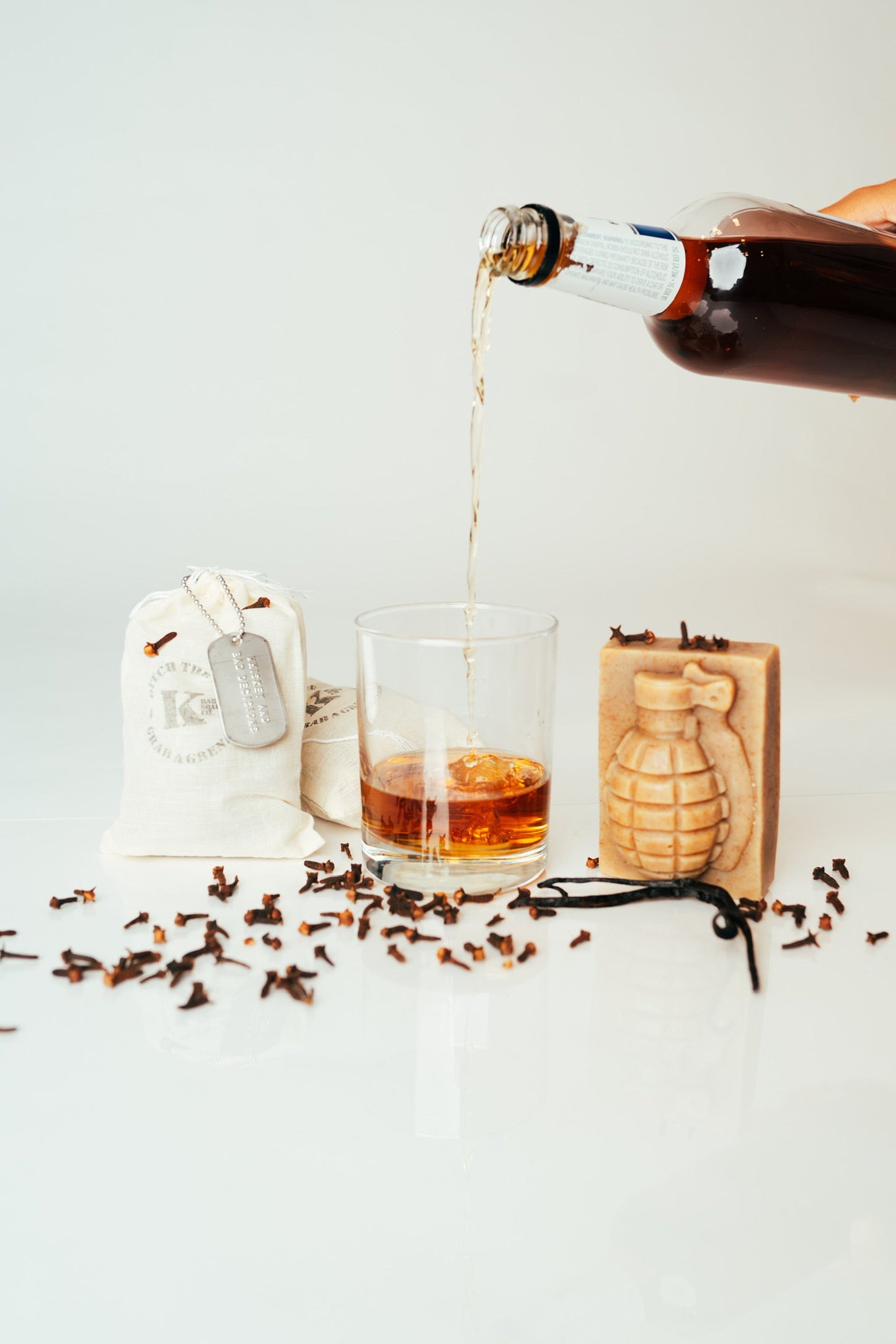 Whiskey & Bad Decisions Grenade Soap