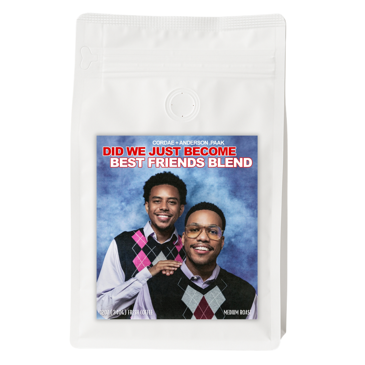 Did We Just Become Best Friends Medium Roast coffee from the Anderson .Paak x Cordae collection by Frontier Coffee Company
